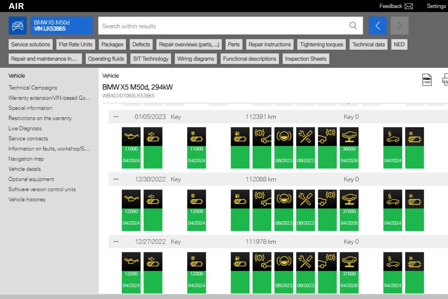 BimmerProCode BMW / MINI Service History